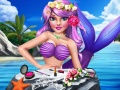 Lojë Stili i grimit të princeshës mermaid në internet