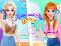 Lojë Annie dhe Eliza DIY Qëndisja e Fustaneve në internet