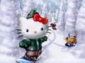 Lojë Puzzle e Krishtlindjeve Hello Kitty në internet