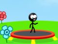 Lojë Stickman Trampolin në internet