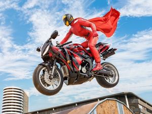 Lojë Super Hero Super Hero i Real Mobike 3D në internet