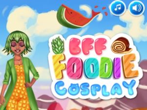 Lojë BFF Foodie Cosplay në internet