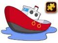 Lojë Puzzle me anije karikaturë në internet
