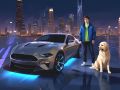 Lojë Shoferi Mustang në Qytet në internet
