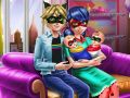Lojë Vajza me pika: Dita e Familjes në internet