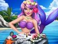 Lojë Stili i grimit të princeshës mermaid në internet Lojë Stili i grimit të princeshës mermaid në internet