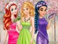 Lojë Ngjyrat e fustaneve të princeshave të pranverës në internet