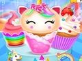 Lojë Dizajni i gatimit të cupcakëve me unicorn dhe sirenë në internet