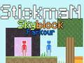 Lojë Parkour Stickman Skyblock në internet Lojë Parkour Stickman Skyblock në internet