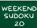 Lojë Sudoku Weekend 20 në internet Lojë Sudoku Weekend 20 në internet