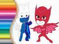 Lojë Libri i ngjyrave për PJ Masks në internet Lojë Libri i ngjyrave për PJ Masks në internet