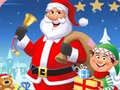 Lojë Puzle e Krishtlindjes Santa në internet