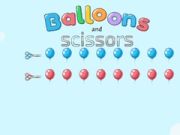 Lojë Baloons dhe Gërshërë në internet