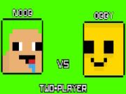 Lojë Noob kundër Obby Dy Lojtarë në internet
