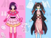 Lojë Kukull anime- Vajzë DIY Cosplay në internet