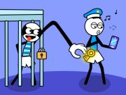 Lojë Stickman Troll Thief Mister në internet