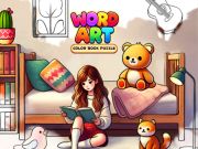 Lojë Fjala Art: enigmë e Librit të Ngjyrave në internet