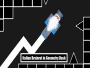 Lojë Brainrot Italian në Gjeometrinë Dash në internet
