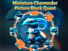 Lojë Kërkimi i bllokut të fotografive në miniaturë Charmander në internet
