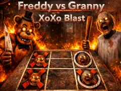 Lojë Freddy vs Granny XoXo Blast në internet