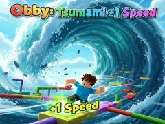 Lojë Obby: Cunami +1 shpejtësi në internet
