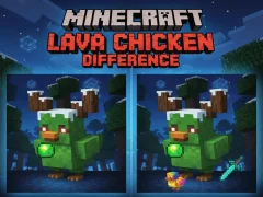 Lojë Diferenca e pulës së lavës Minecraft në internet