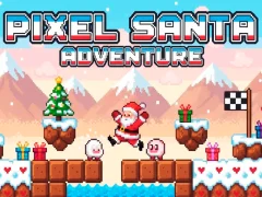 Lojë Pixel Santa Adventure në internet