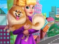 Lojë Audrey adoptan një qenush në internet