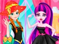 Lojë Princese përballë Vajzës Monstër në internet