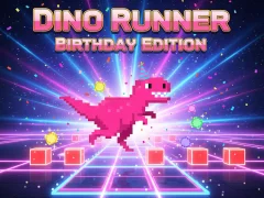 Lojë Dino Runner Birthday Edition në internet