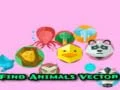 Lojë Gjeni kafshët vektor në internet Lojë Gjeni kafshët vektor në internet