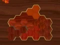 Lojë Puzzle Hexa prej druri në internet