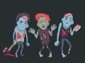 Lojë Ngjyros Zombi dhe Skelete në internet