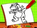 Lojë Ngjyrosja e Lehtë e Dinosarëve për Fëmijë në internet