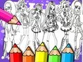 Lojë Libri i Ngjyrosjes Monster High në internet Lojë Libri i Ngjyrosjes Monster High në internet