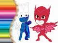Lojë Libri i ngjyrave për PJ Masks në internet Lojë Libri i ngjyrave për PJ Masks në internet