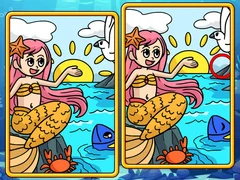 Lojë Sirena Gjej Diferencat në internet Lojë Sirena Gjej Diferencat në internet