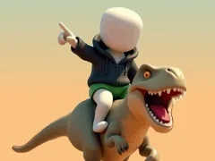 Lojë Stickman. Arena e Dinosave në internet