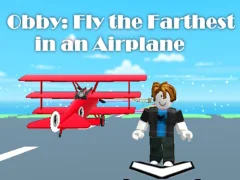 Lojë Obby: Fluturoni më larg në një aeroplan në internet