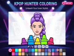 Lojë Ngjyrosje Kpop Hunter në internet