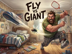 Lojë Fly vs Giant në internet