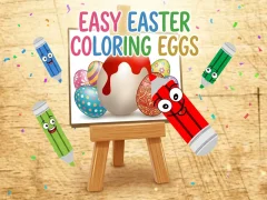 Lojë Easy Easter Coloring Eggs në internet