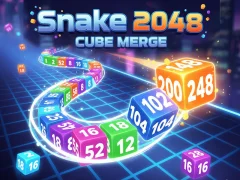 Lojë Snake 2048: Cube Merge në internet