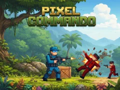 Lojë Pixel Commando në internet
