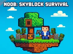 Lojë Noob: Skyblock Survival në internet