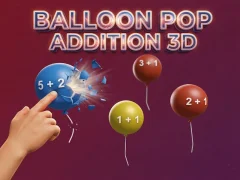 Lojë Balloon Pop Addition 3D në internet