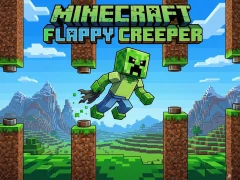 Lojë Minecraft Flappy Creeper në internet