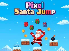 Lojë Pixel Santa Jump në internet