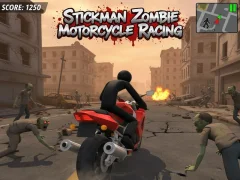 Lojë Gara me motor Stickman Zombie në internet