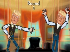 Lojë Trump kukullën në internet